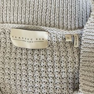 Classic Six Brigitte Linen Sweater size L